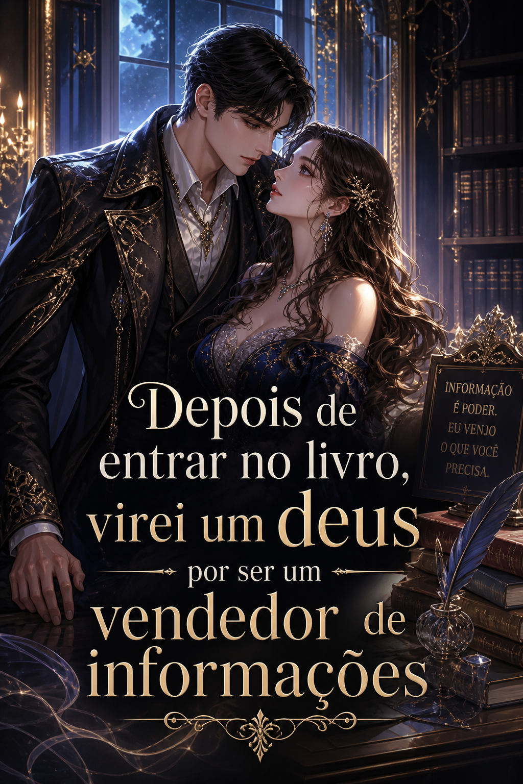 Depois de entrar no livro, virei um deus por ser um vendedor de informações
